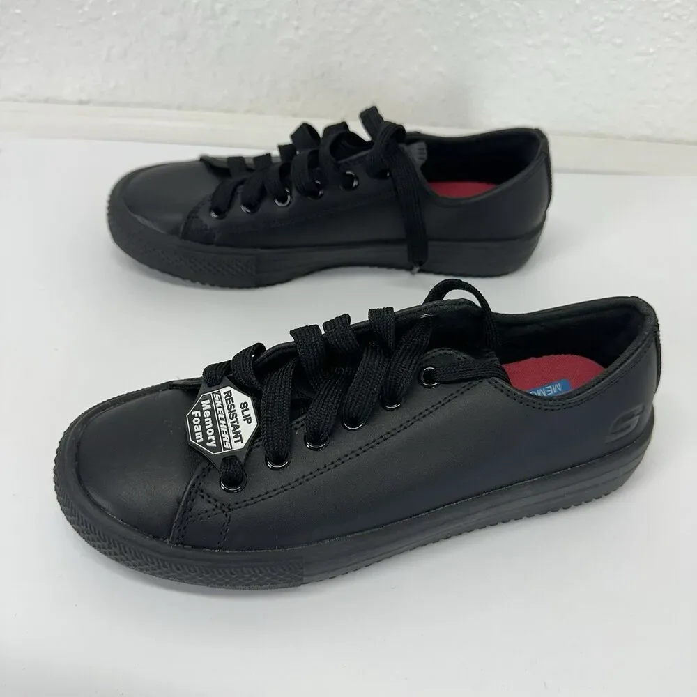 Skechers Work Women's Shoes Arispel SR Slip Resistant Leather Memory Foam 76593